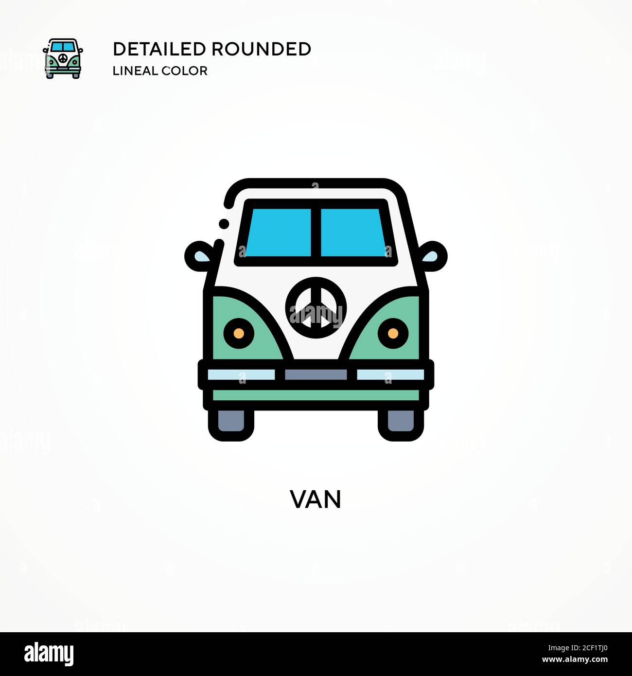 Van vector icon. Modern vector illustration concepts. Easy to edit and ...