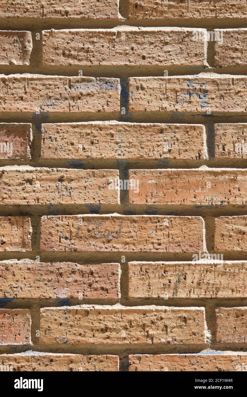 Front view of an brick wall in Spain Stock Photo Alamy