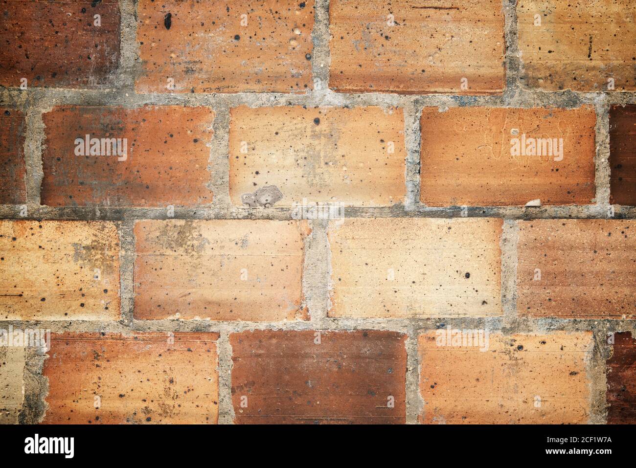 Front view of an brick wall in Spain Stock Photo - Alamy