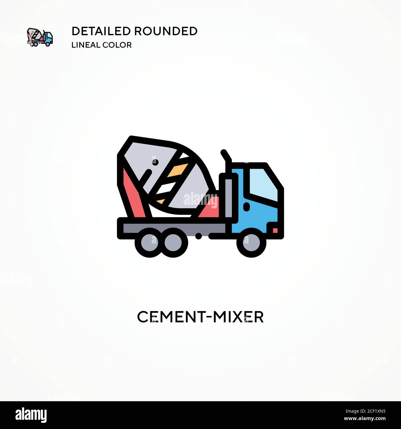 Cementmixer vector icon. Modern vector illustration concepts. Easy to