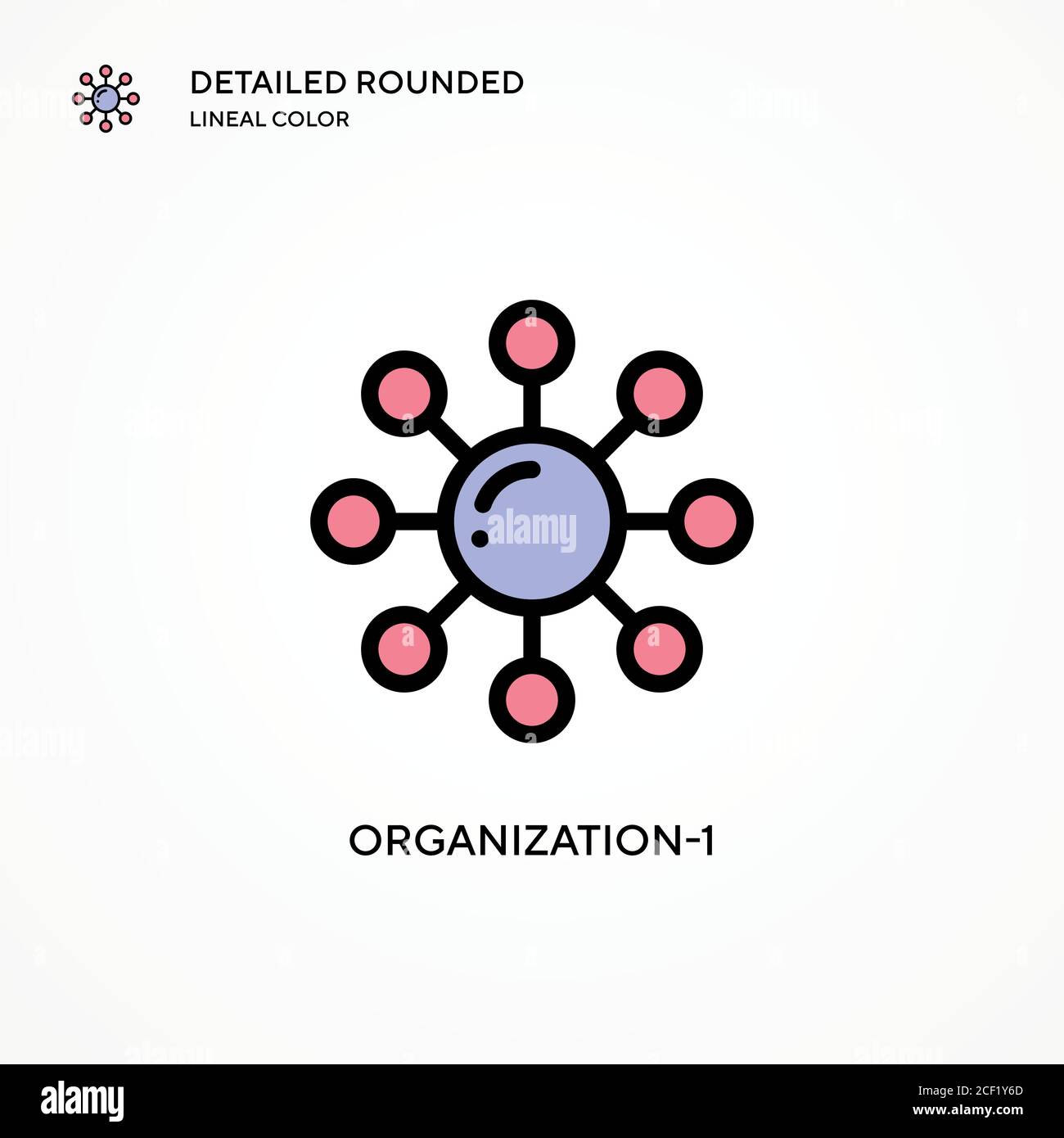 Organization-1 vector icon. Modern vector illustration concepts. Easy ...