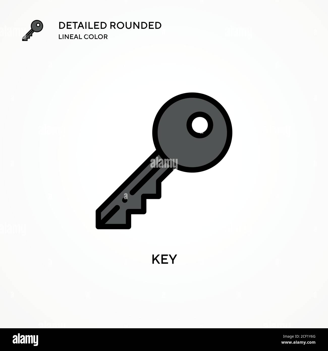 Key vector icon. Modern vector illustration concepts. Easy to edit and ...
