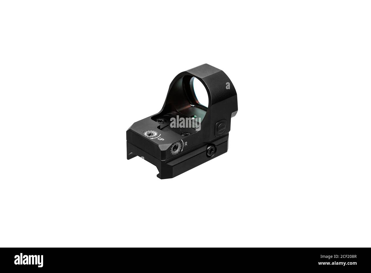 Modern reflex sight isolate on a white background. Optical sight for