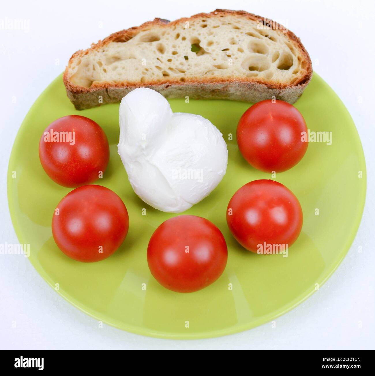 Mediterranean diet original italian tomato white bread and mozzarella cheese Stock Photo Alamy