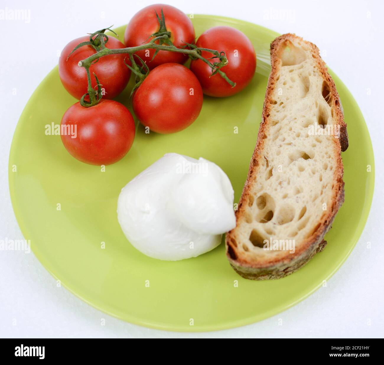 mediterranean diet bread tomato and mozzarella Stock Photo Alamy