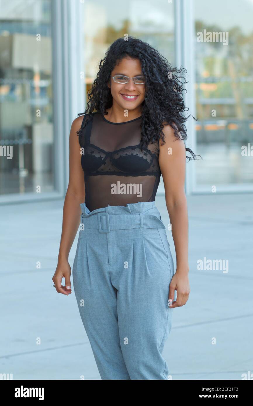 transparent black blouse