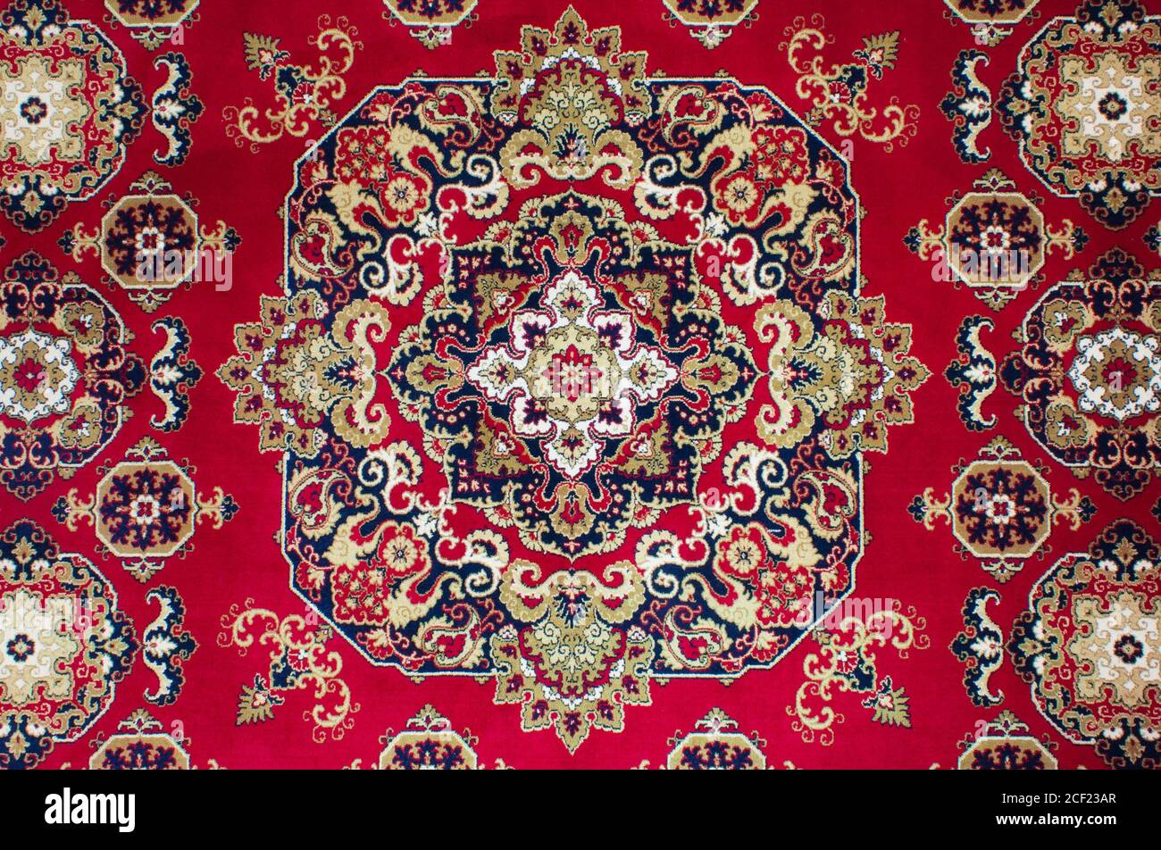 Oriental Persian Carpet Texture Stock Photo Alamy