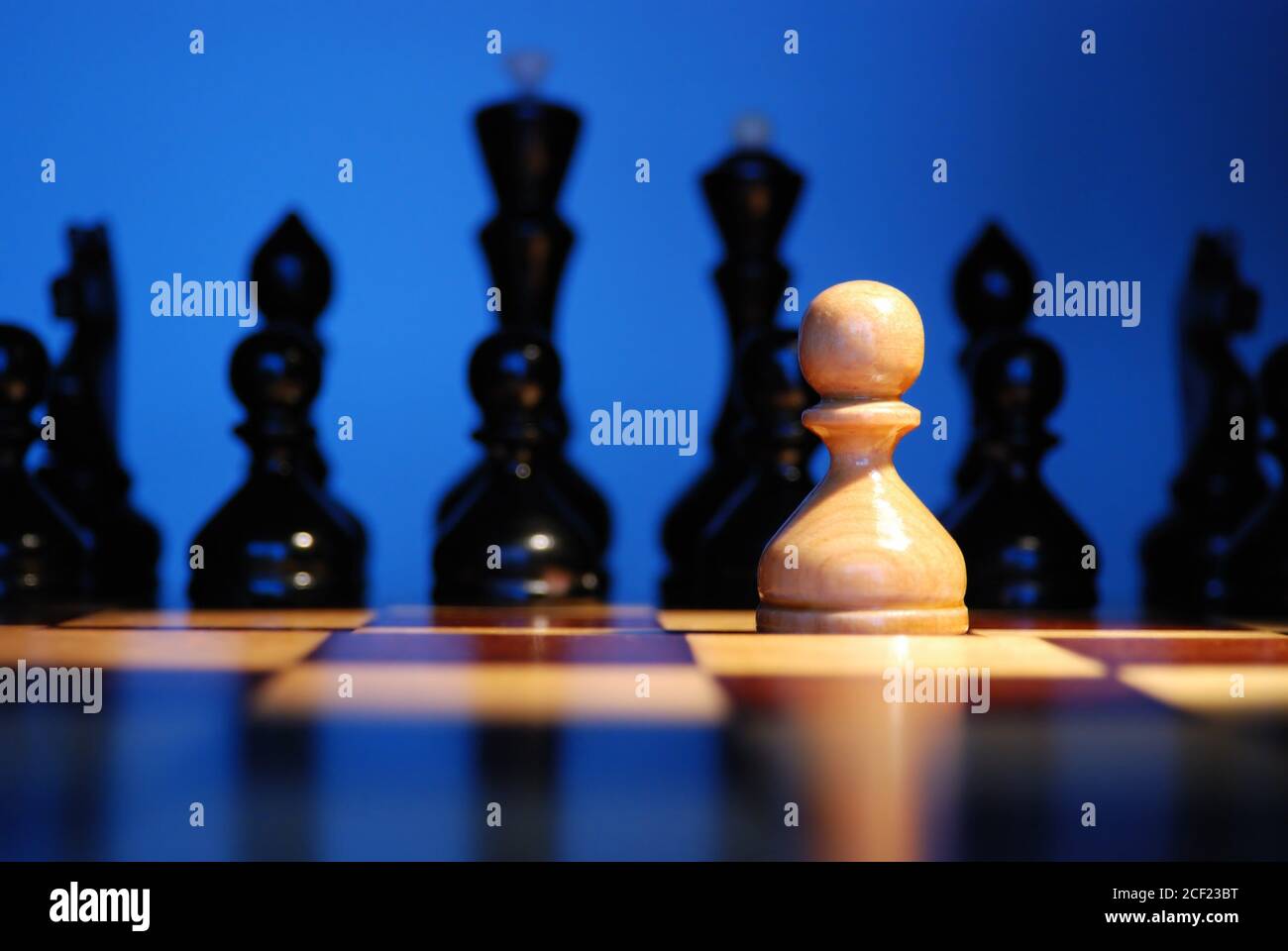 Chess Pieces On Chessboard Symbolic Meaning Stock Photo 1569675184