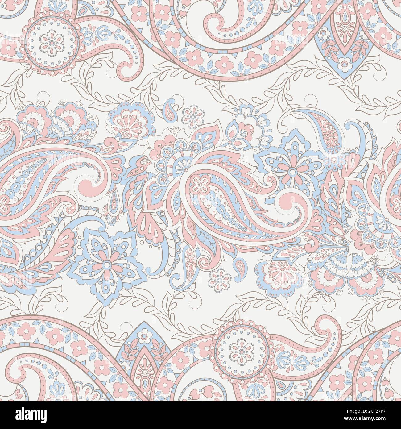 Paisley seamless pattern. Ethnic vector background Stock Vector