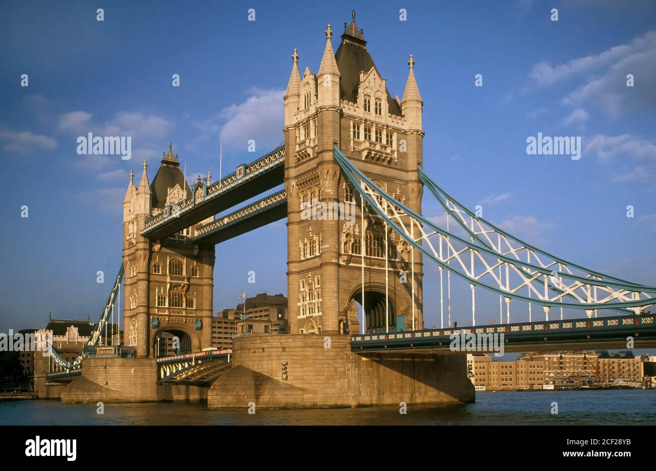 The Tower Bridge.The Thames River. London.U. K. Stock Photo