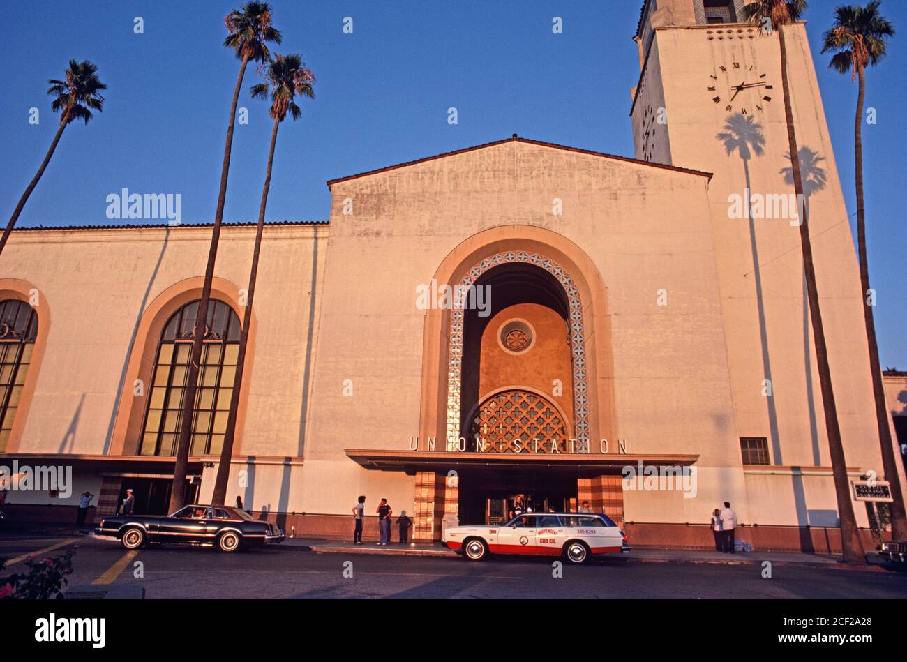 LOS ANGELES UNION STATION, AMTRAK, CALIFORNIA, USA, 1970s Stock Photo