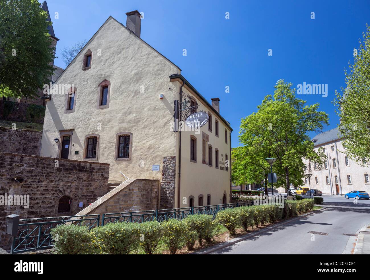 Europe, Luxembourg, Echternach, Musee de Prehistoire (Museum of Ancient History). Stock Photo
