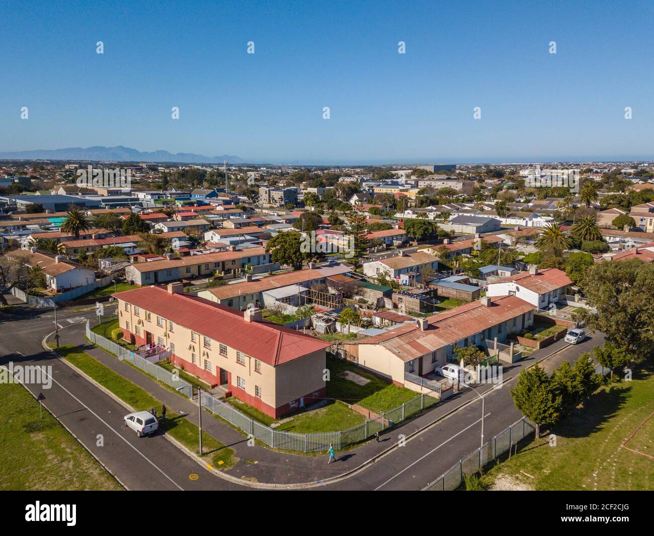 Low cost housing estate. Stock Photo