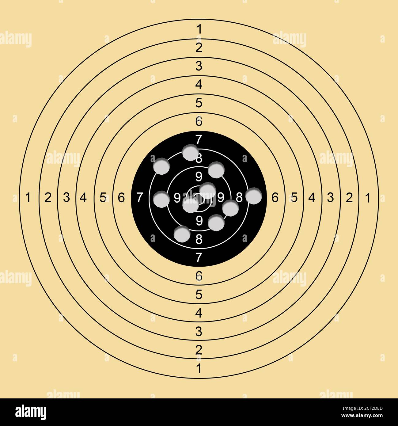 sniper shooting target Stock Photo