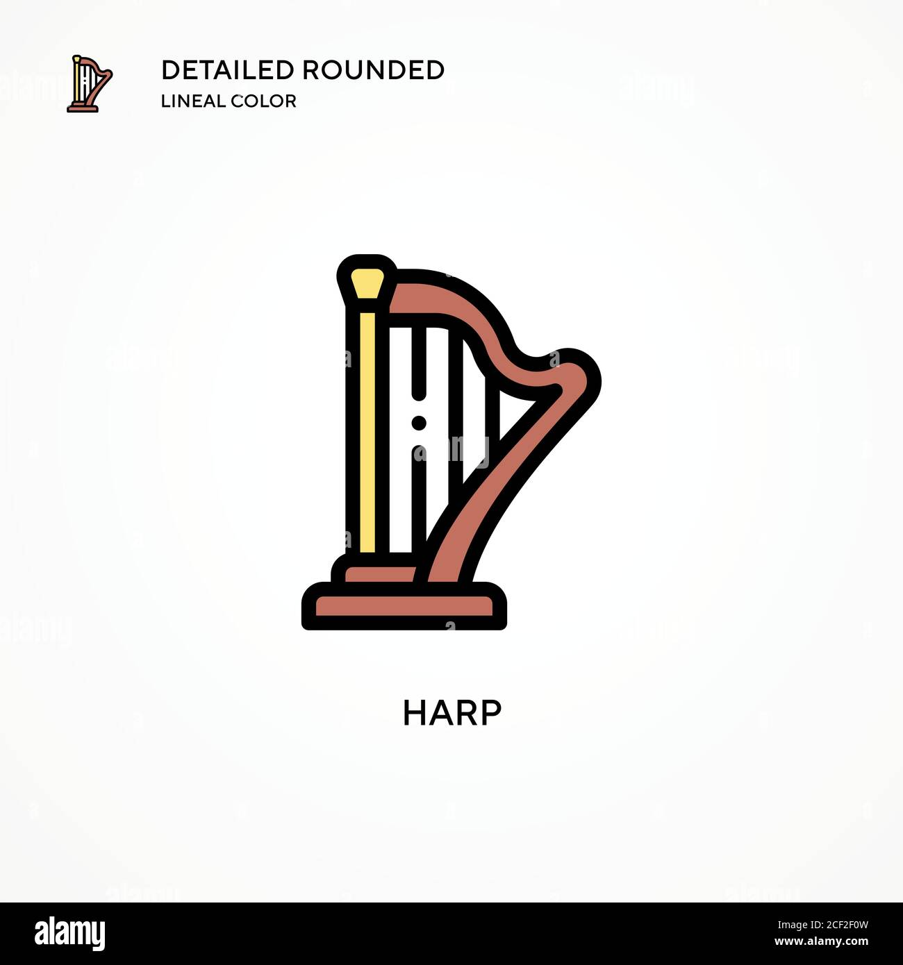 Lady with harp Cut Out Stock Images & Pictures Alamy