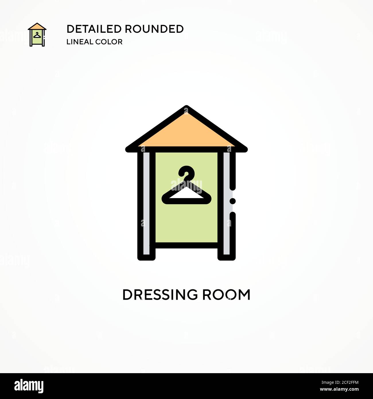 Dressing room vector icon. Modern vector illustration concepts. Easy to
