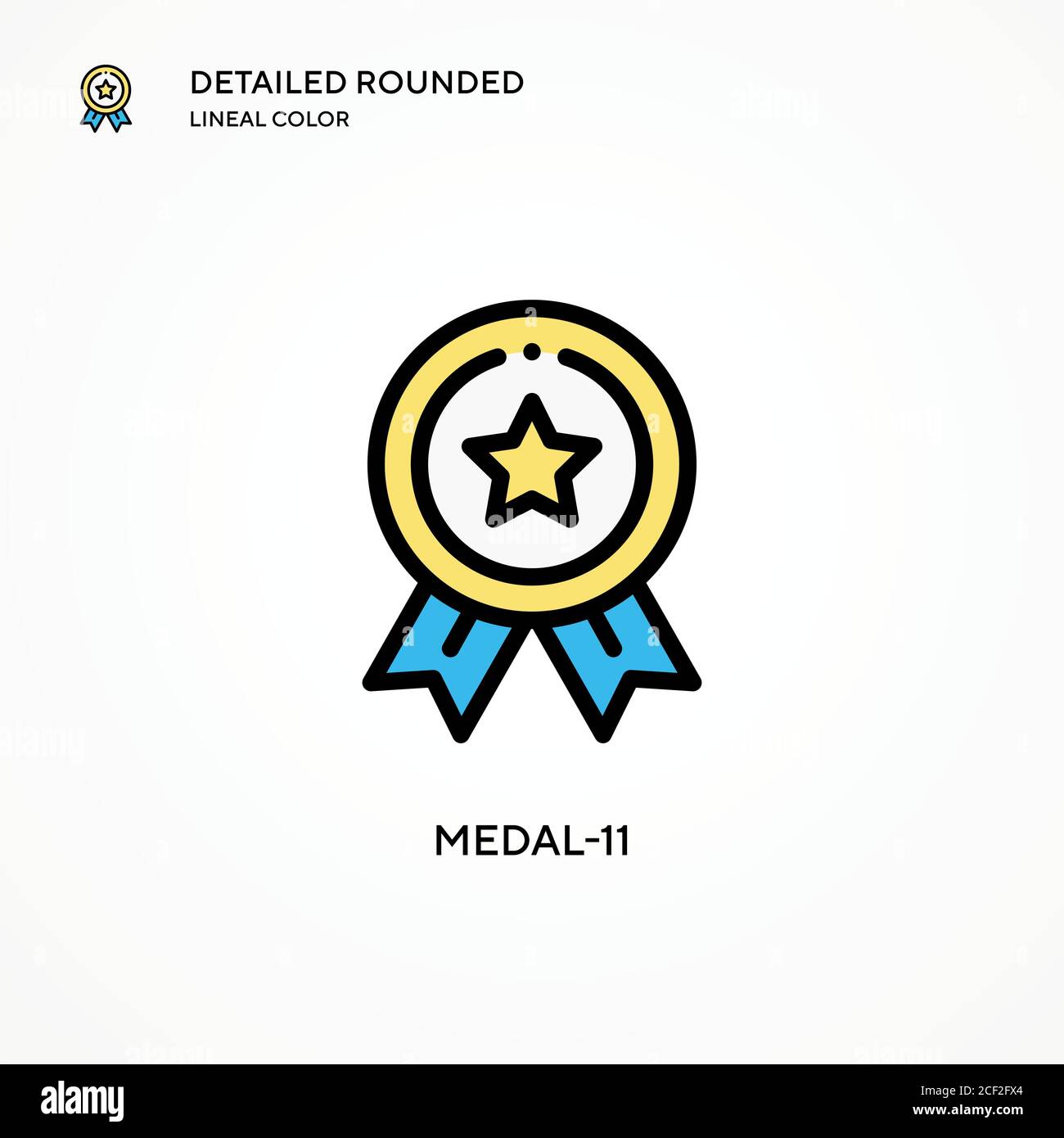 Medal-11 vector icon. Modern vector illustration concepts. Easy to edit and customize. Stock Vector