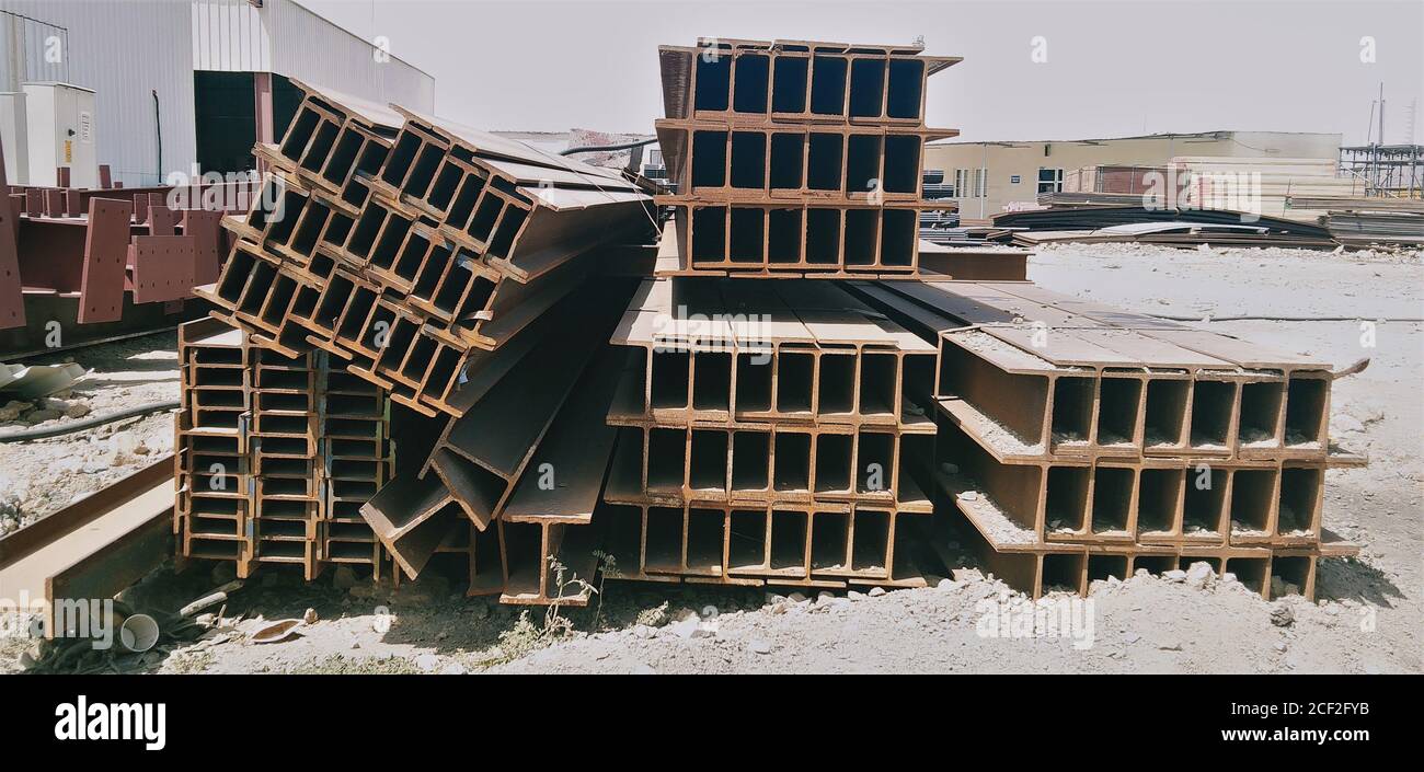 steel Structural fabrication Muscat, Oman Stock Photo Alamy