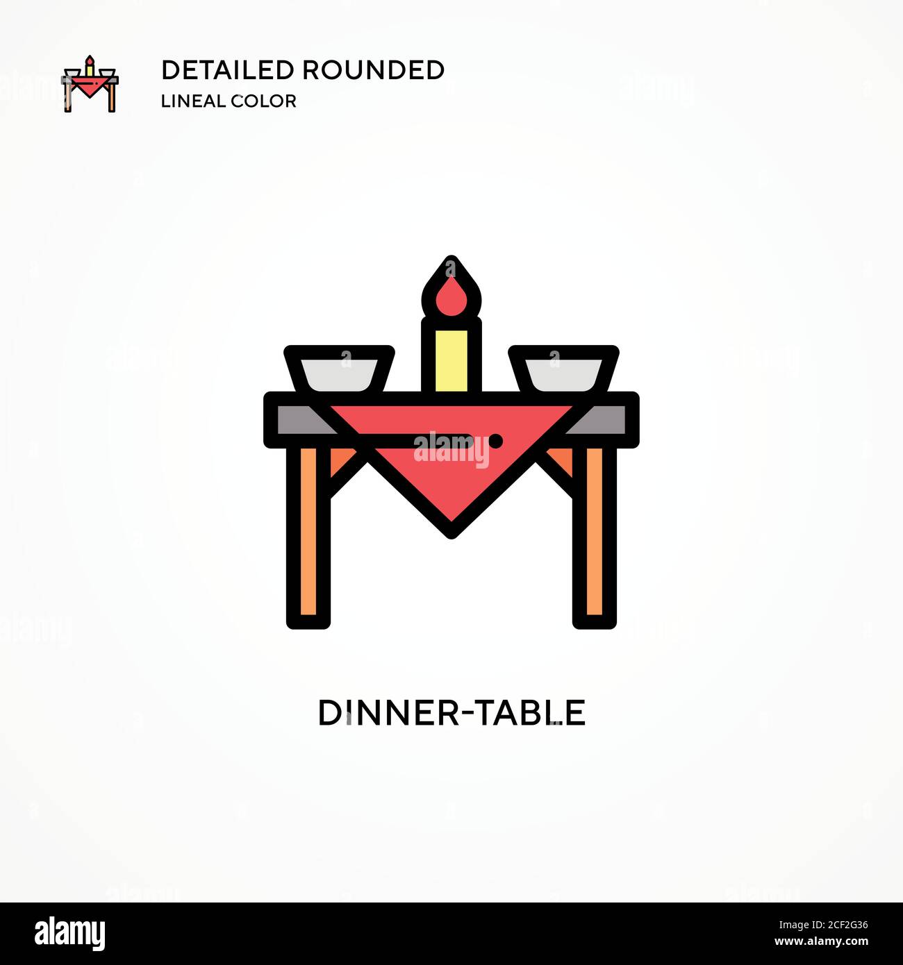 Dining table people top view Stock Vector Images - Alamy