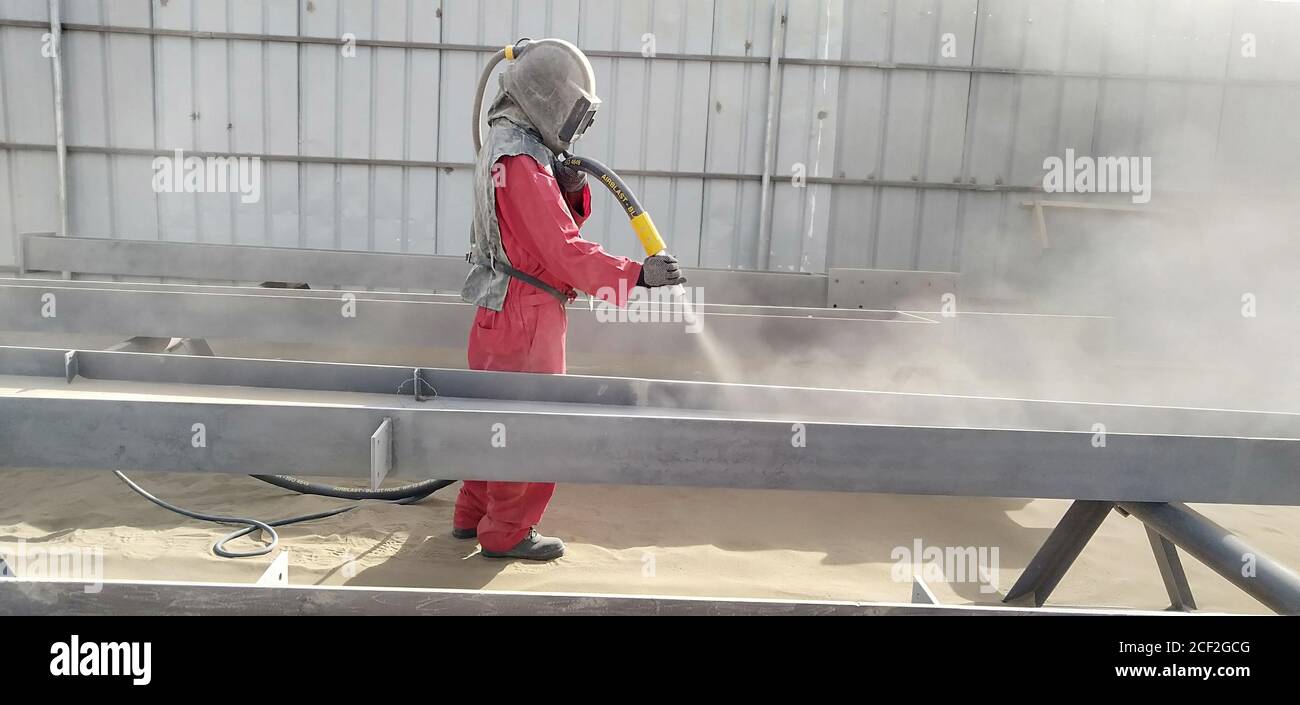 Grit blasting hires stock photography and images Alamy