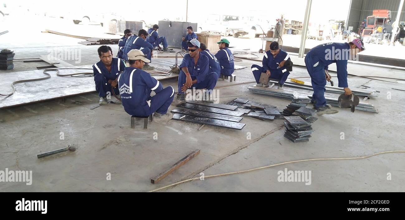 steel Structural fabrication Muscat, Oman Stock Photo Alamy