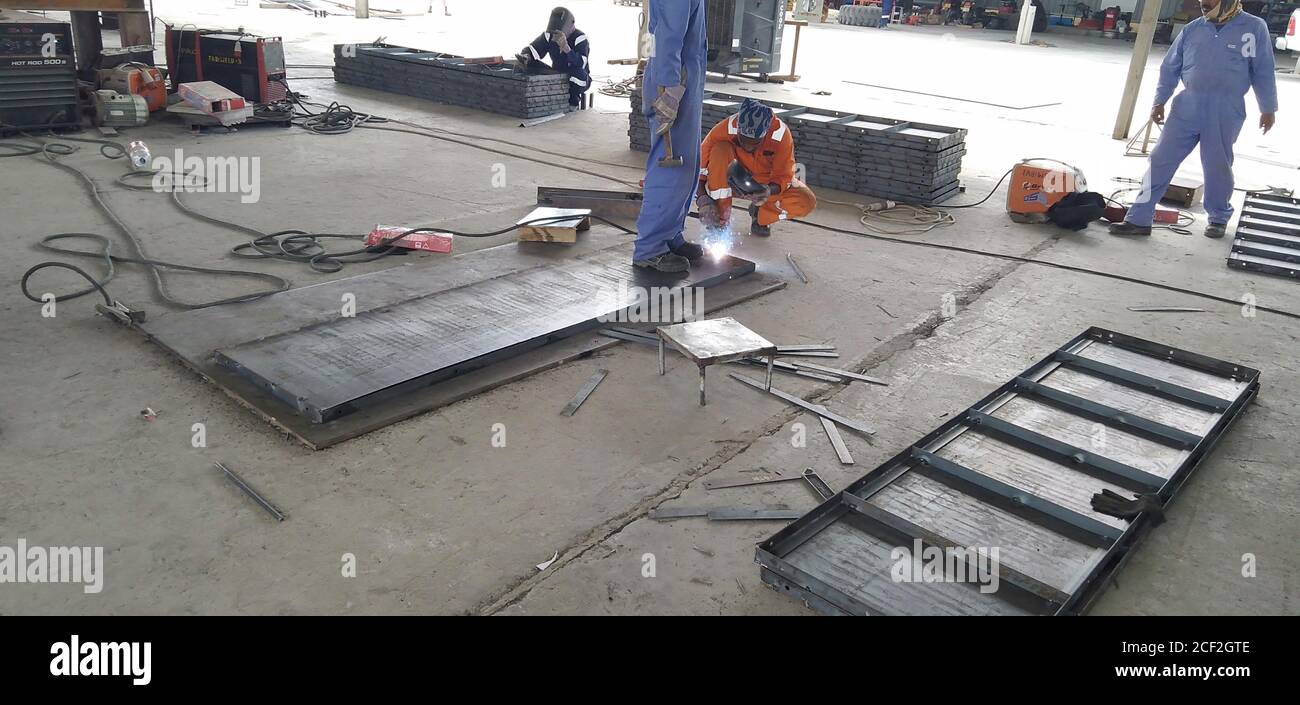 steel Structural fabrication Muscat, Oman Stock Photo Alamy