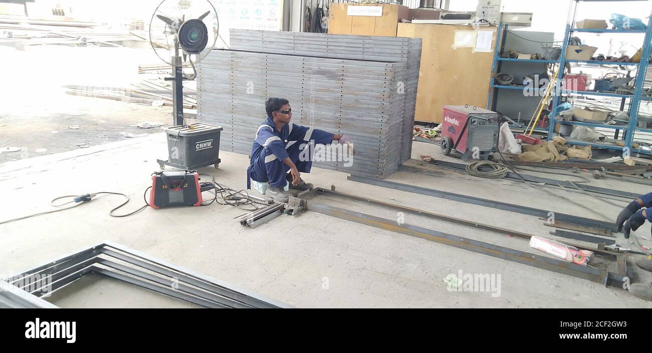 steel Structural fabrication Muscat, Oman Stock Photo Alamy
