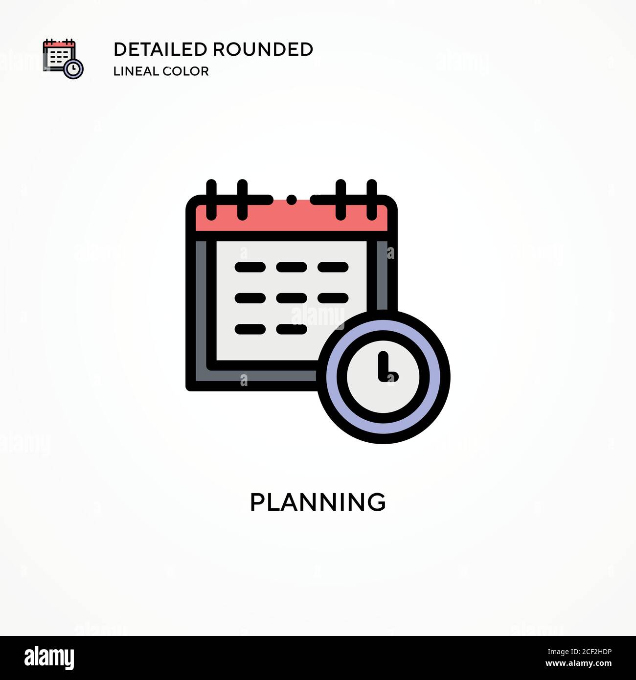Planning vector icon. Modern vector illustration concepts. Easy to edit ...