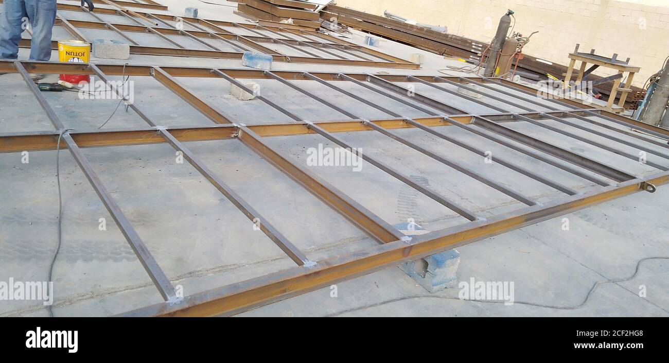 steel Structural fabrication Muscat, Oman Stock Photo Alamy