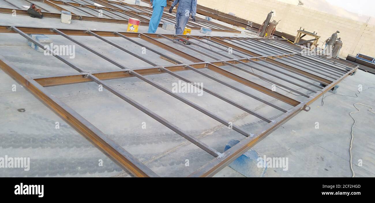 steel Structural fabrication Muscat, Oman Stock Photo Alamy