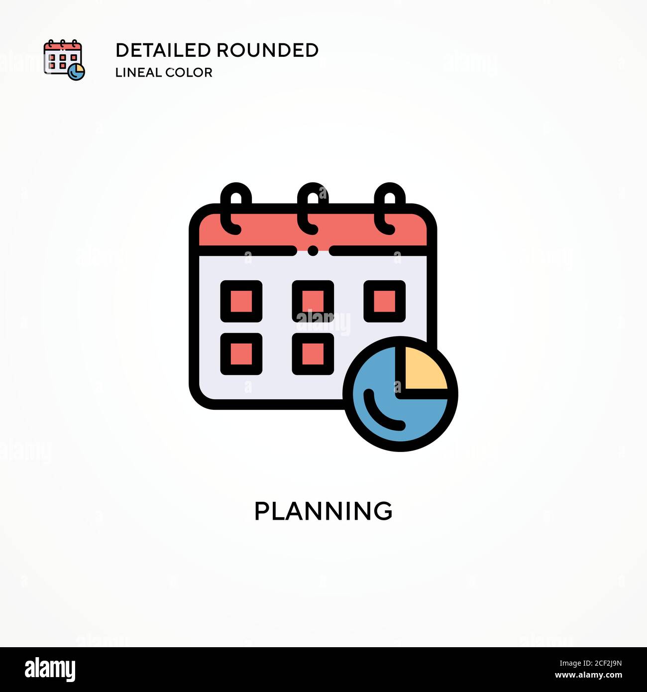 Planning vector icon. Modern vector illustration concepts. Easy to edit ...