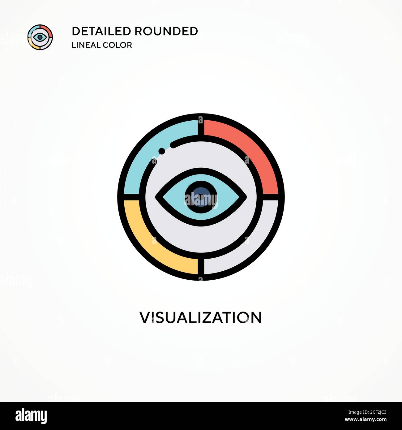 Visualization vector icon. Modern vector illustration concepts. Easy to ...