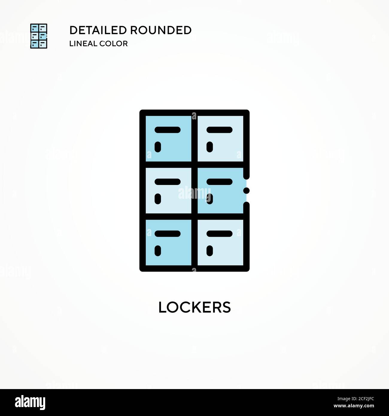 Lockers vector icon. Modern vector illustration concepts. Easy to edit ...
