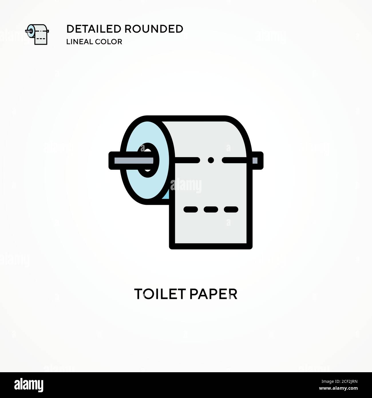 Toilet paper vector icon. Modern vector illustration concepts. Easy to