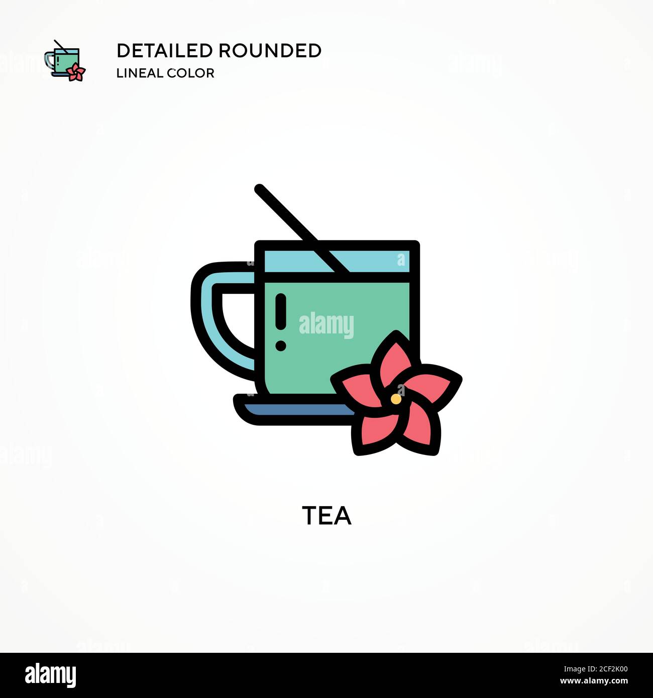 Tea vector icon. Modern vector illustration concepts. Easy to edit and ...