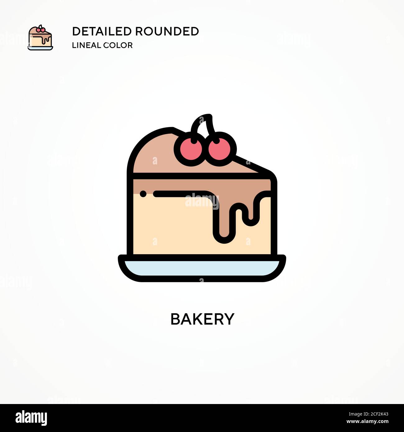 Bakery vector icon. Modern vector illustration concepts. Easy to edit and customize. Stock Vector