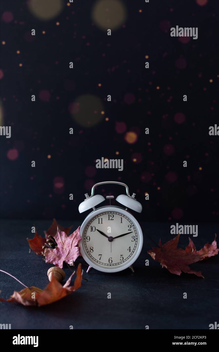 Daylight Saving Time Change Clock To Summer Time Stock Photo - Download  Image Now - Arranging, Back, Black Color - iStock