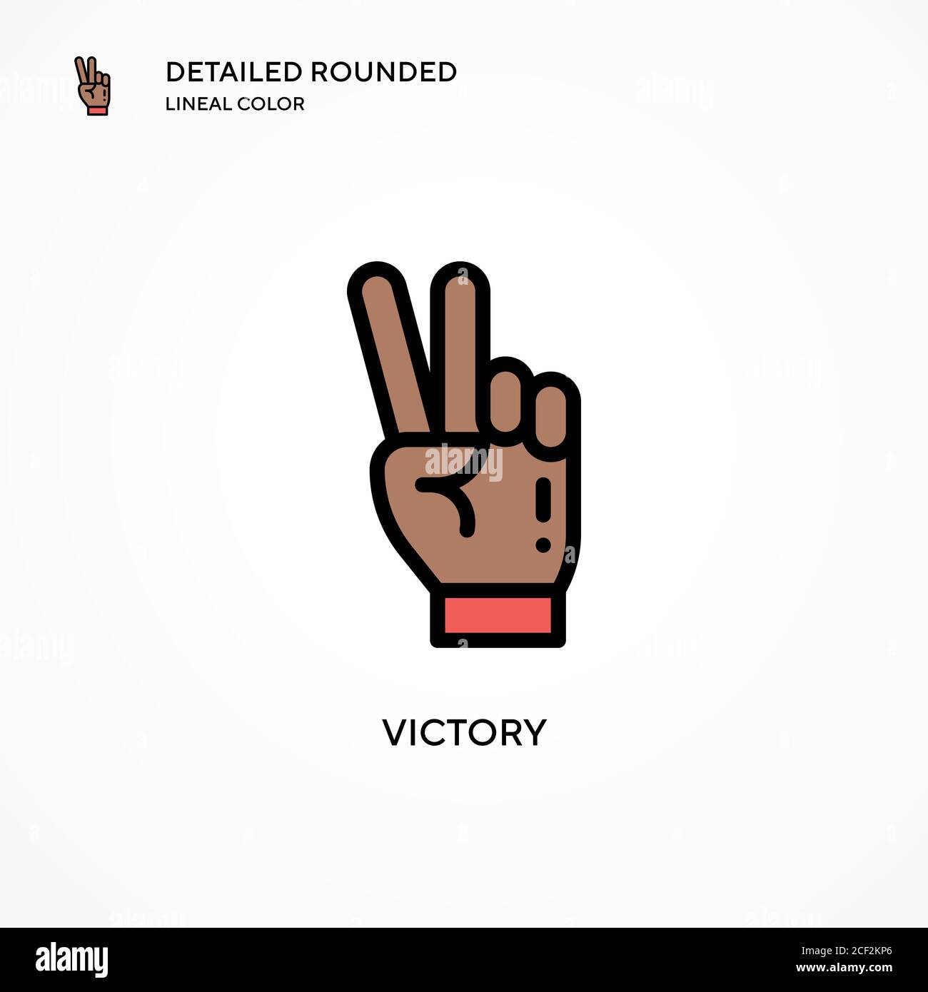 Victory vector icon. Modern vector illustration concepts. Easy to edit ...
