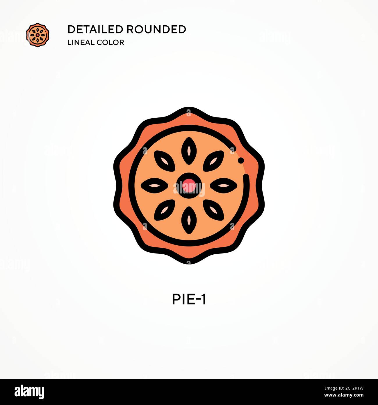 Pie-1 vector icon. Modern vector illustration concepts. Easy to edit ...