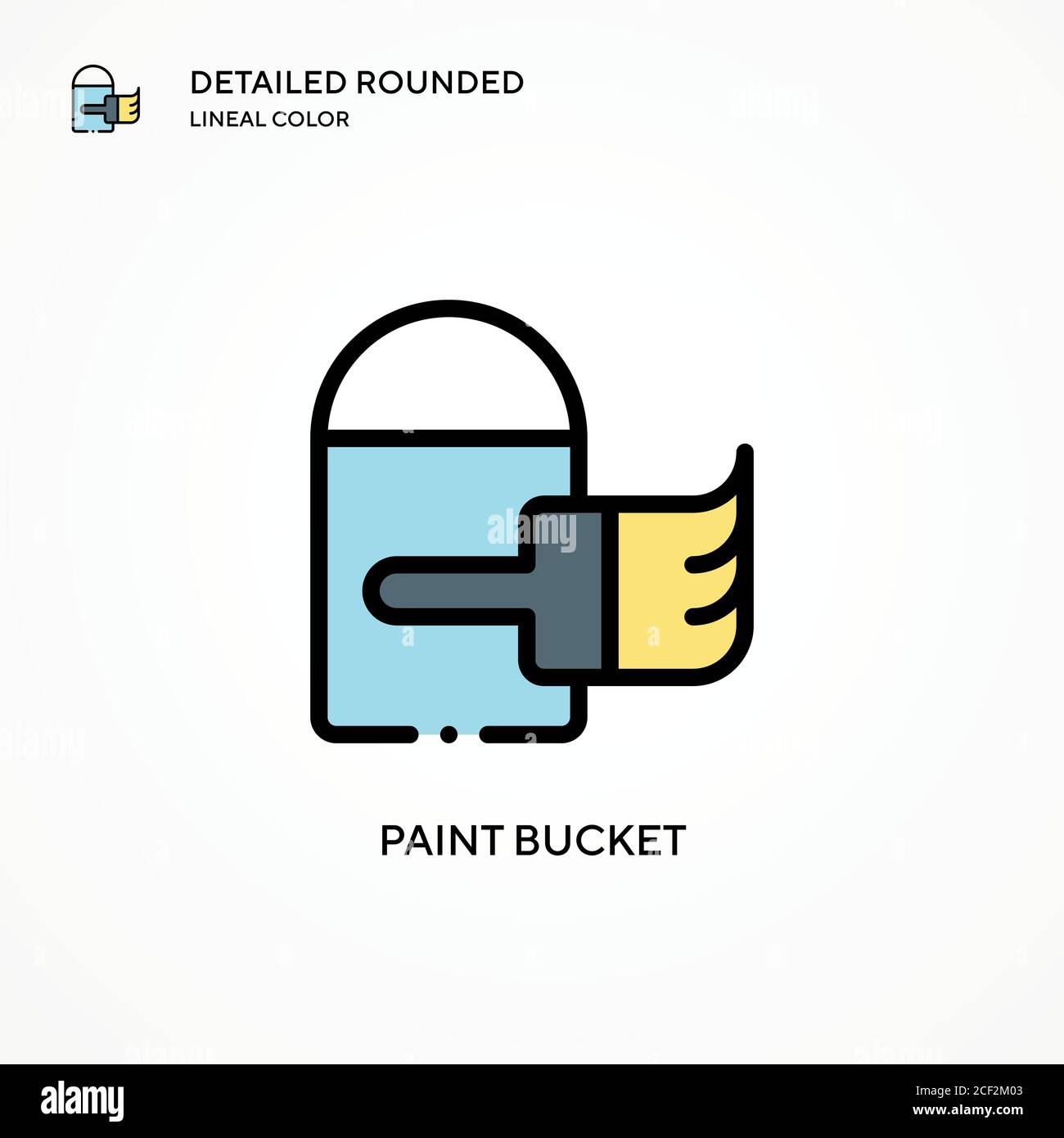 Paint bucket vector icon. Modern vector illustration concepts. Easy to ...