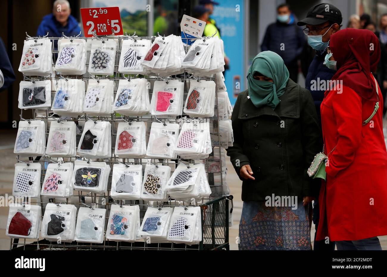 People Buy Face Masks From A Stall In The City Centre In Manchester Britain September 3 2020 Reuters Phil Noble Stock Photo Alamy