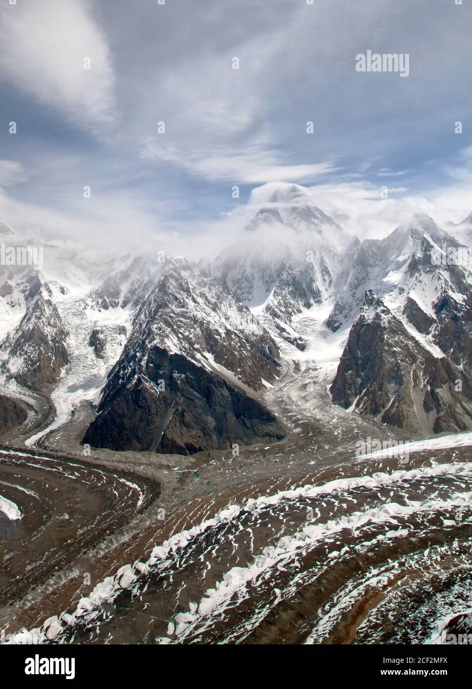 glaciers in Karakorum range Pakistan Stock Photo - Alamy