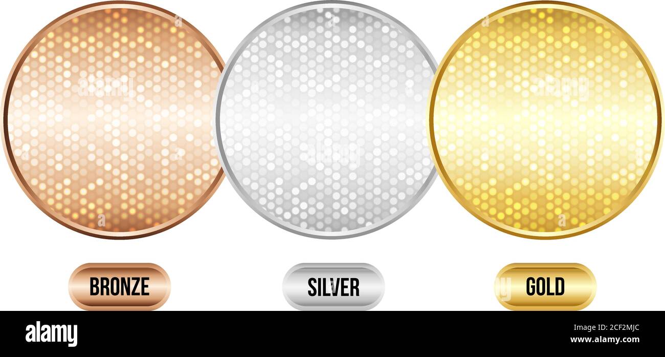 Set of luxury metallic backgrounds. Bronze, silver, gold. For discount