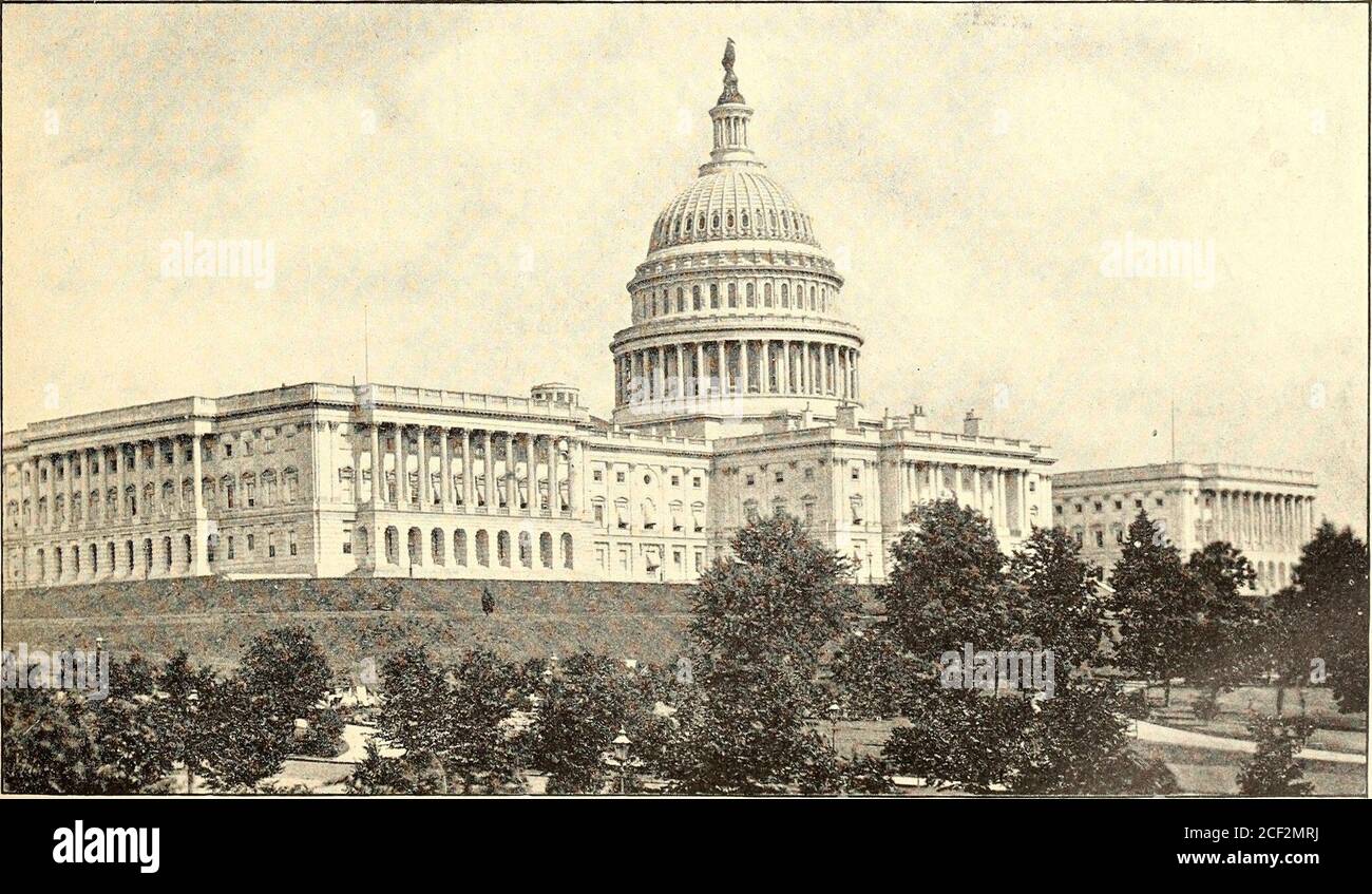 . The Lincoln autographic album : embracing likewise the favorite poetry of Abraham Lincoln. THE UNITED STATES CAPITOL (FRONT;. From LIFE ON THE CIRCUIT WITH LINCOLN.. THE UNITED STATES CAPITOL (REAR). Stock Photo
