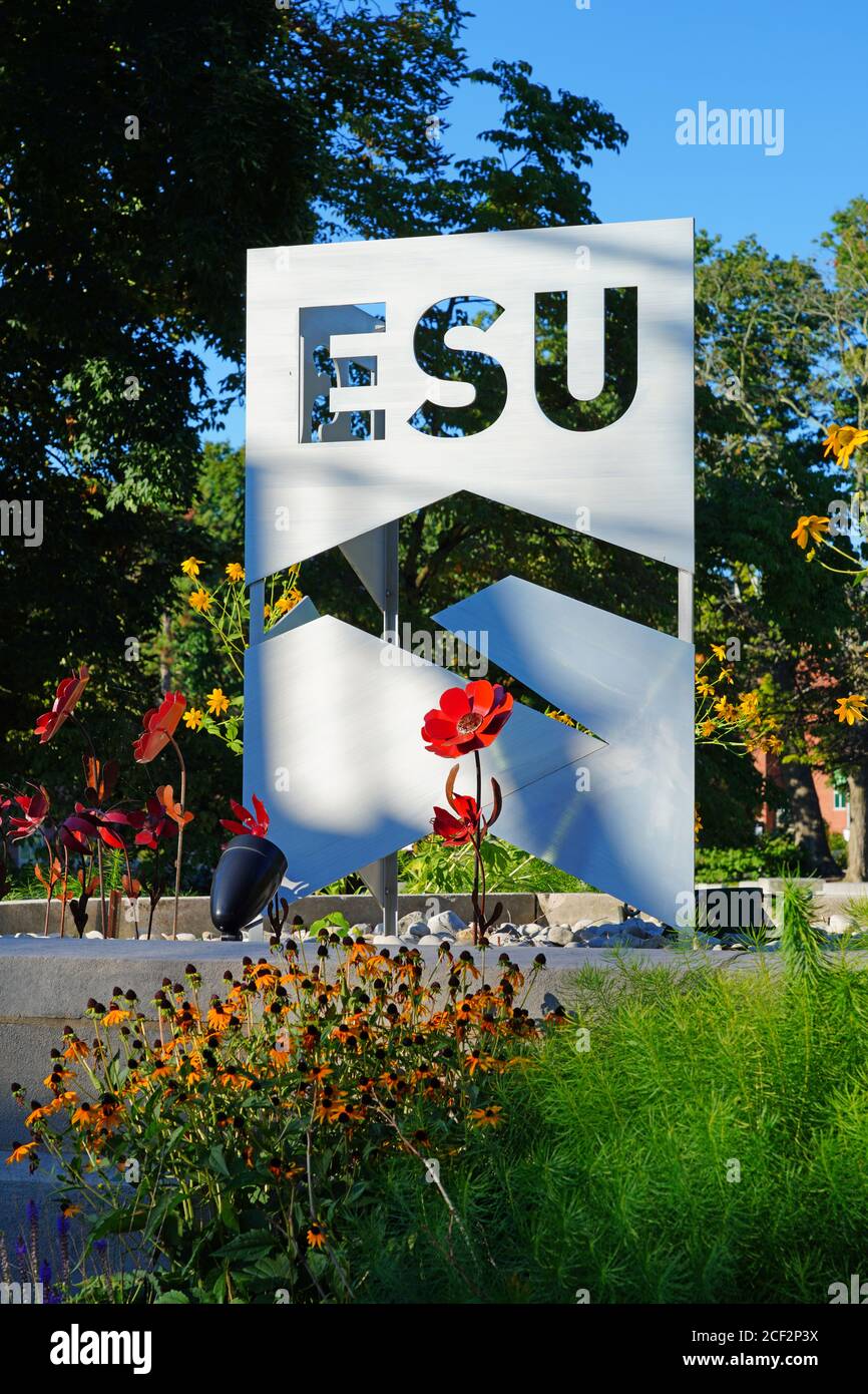 EAST STROUDSBURG, PA 30 AUG 2020 View of the campus of East