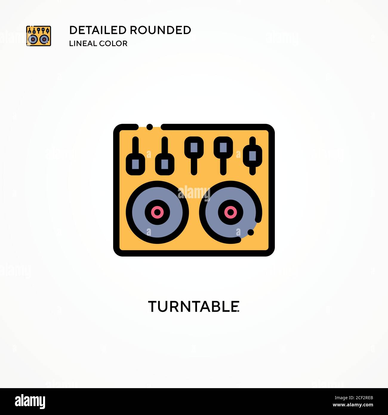 Turntable vector icon. Modern vector illustration concepts. Easy to ...
