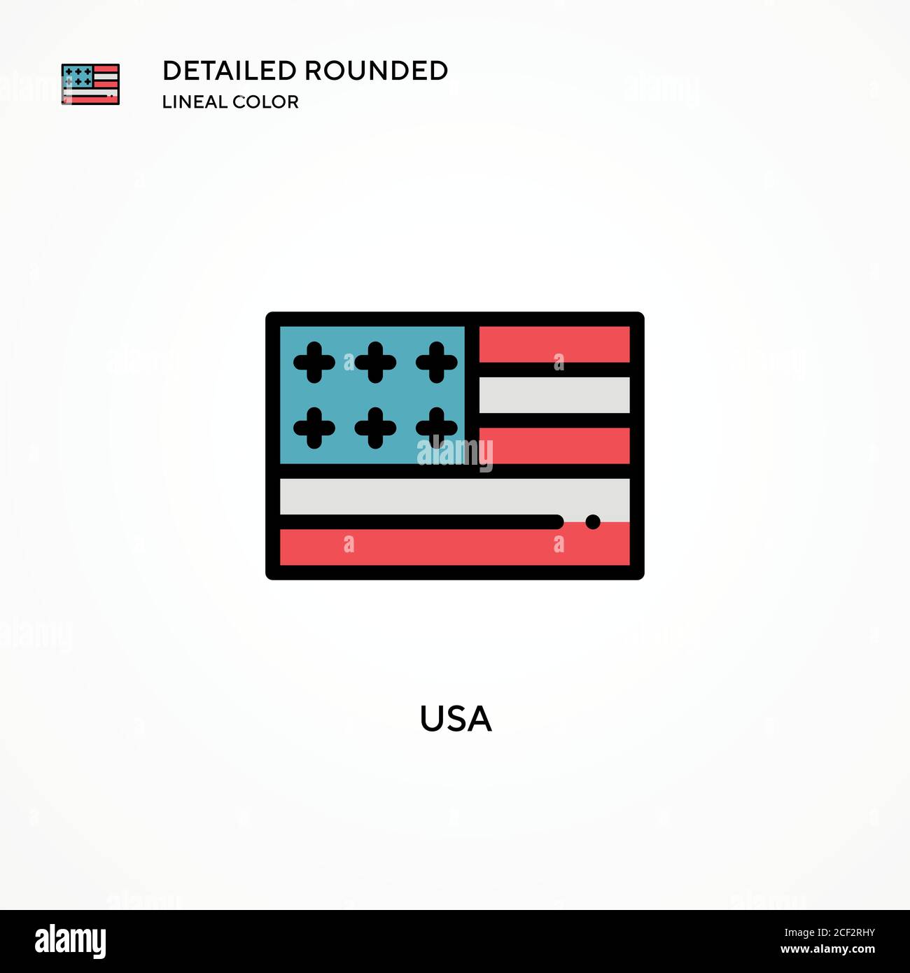 Usa vector icon. Modern vector illustration concepts. Easy to edit and ...