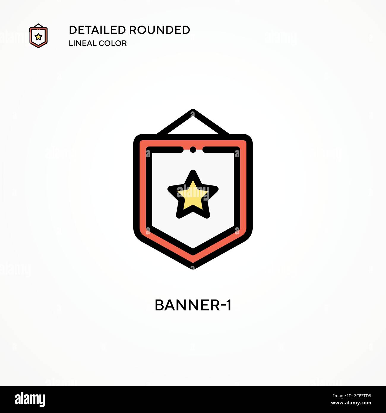 Banner-1 vector icon. Modern vector illustration concepts. Easy to edit and customize. Stock Vector