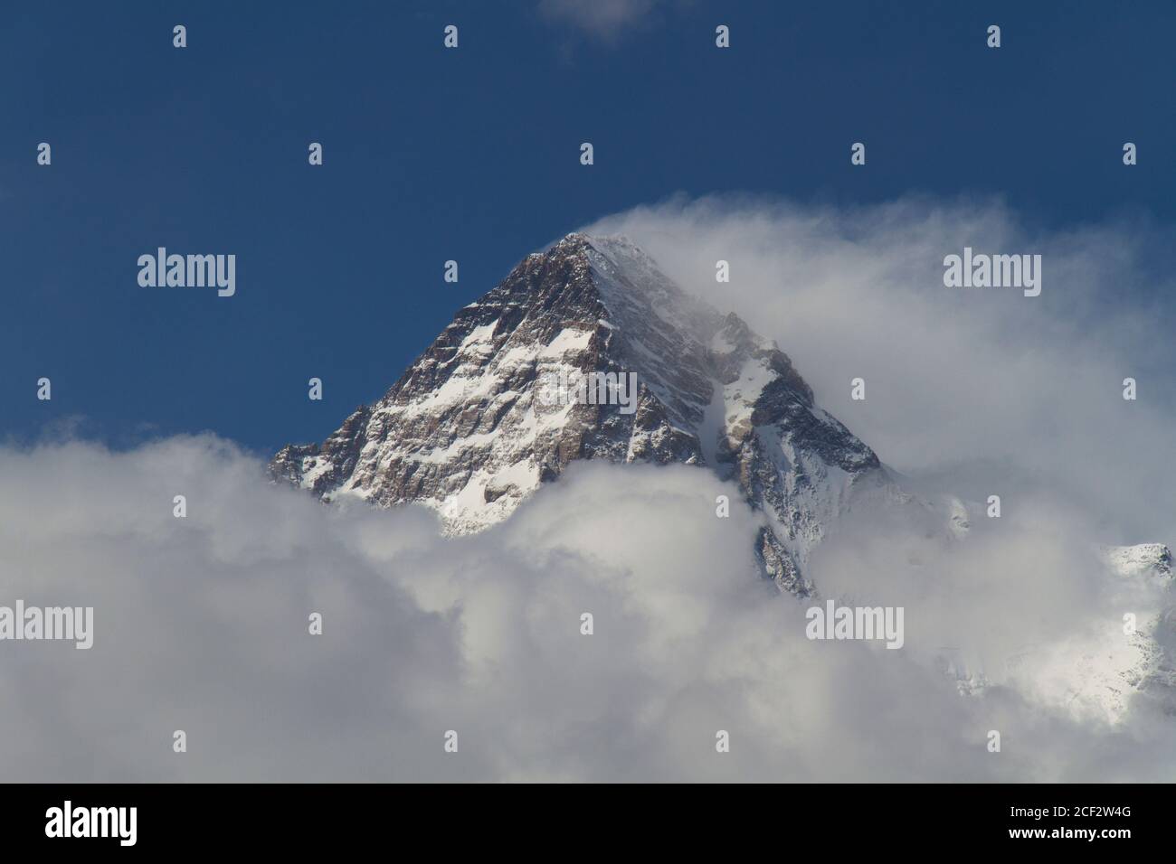 k2 , world second highest mountain Stock Photo