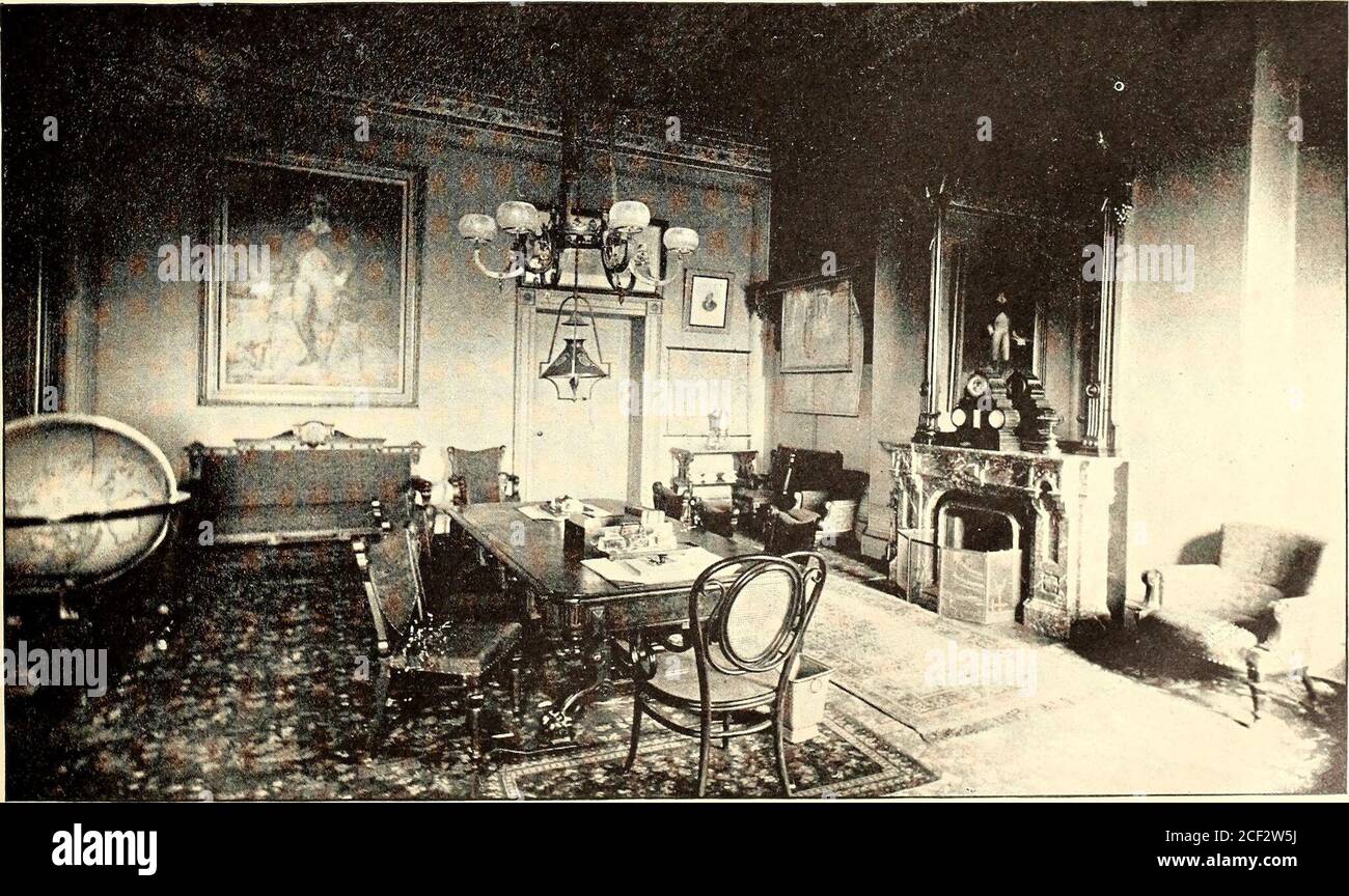 . The Lincoln autographic album : embracing likewise the favorite poetry of Abraham Lincoln. PRIVATE DINING-ROOM, PRESIDENTS MANSION. From LIFE ON THE CIRCUIT WITH LINCOLN.. CABINET ROOM AT PRESIDENTS MANSION. Stock Photo